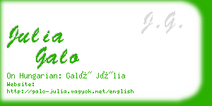 julia galo business card